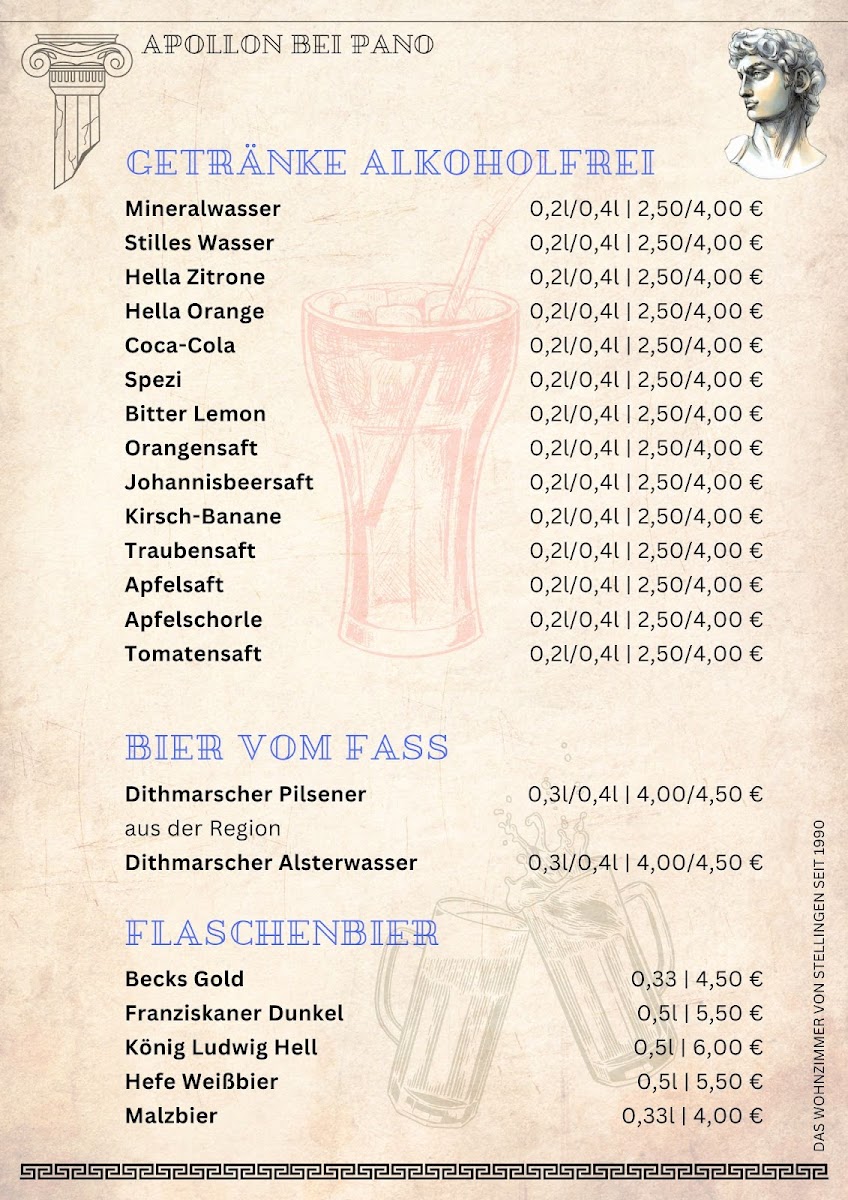 Menu Restaurant Apollon Bei Pano-1